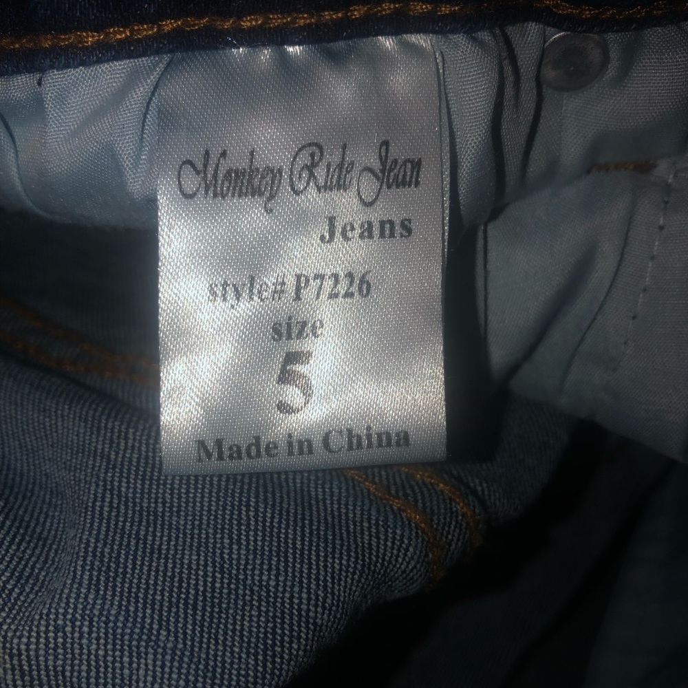 Monkey Ride Women’s Distressed Deep Cuff Skinny Jeans Size 5 - Picture 7 of 9